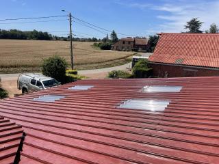 Après - aménagement d'une pièce et réfection de toiture