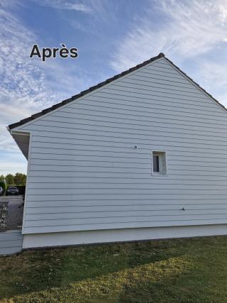 Après - Isolation et bardage Cédral lap C01 blanc