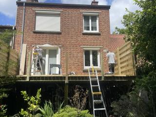 Pendant - terrasse sur pilotis