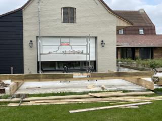 Avant - Pergola, charpente et toiture