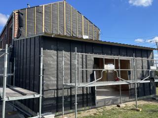 Pendant - ossature bois et extension bardage cédral C08