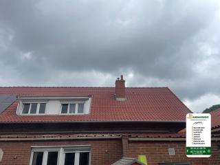 Miniature Réfection de toiture, tuiles amarante