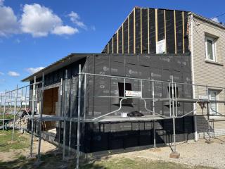 Pendant - ossature bois et extension bardage cédral C08