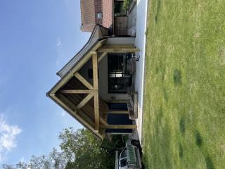 Miniature Pergola, charpente et toiture