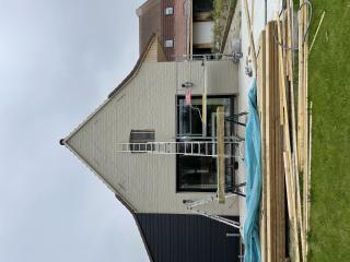 Avant - Pergola, charpente et toiture